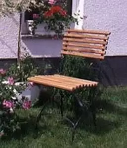 Zahradní židle s kovovou kostrou Bavor