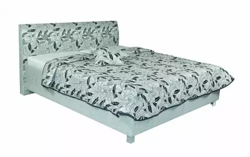 Manželská postel Zdena se zaobleným čelem s volně loženými matracemi