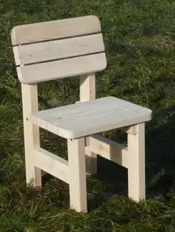 Židle na zahradu z masivní borovice Ibiza
