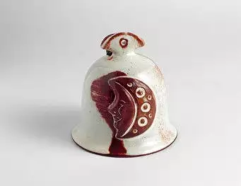 Zvonek s motivem III z ozdobně užitkové keramiky