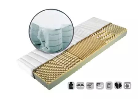 Luxusní 5-ti zónová matrace z taštičkových pružin Darja