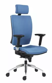 Moderní kancelářská židle s prošívaným sedákem a opěrákem Gabriela ALU