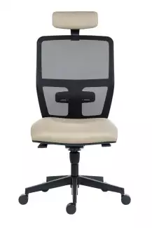 Moderní kancelářská židle pro široké použití s podhlavníkem Pure