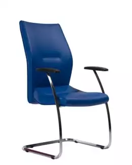 Odolná konferenční židle s ližinovou konstrukcí Lea III