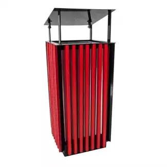 Dřevěný odpadkový koš se smrkovým dřevem v různých barvách Andy