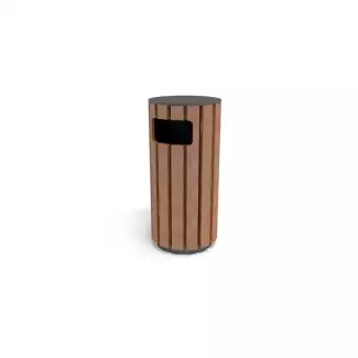 Odpadkový koš odolný proti vandalismu s víkem Barbora