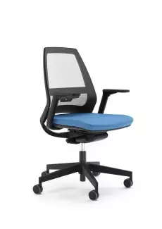 Kancelářská židle se síťovinou na opěráku a čalouněným sedákem
