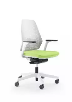 Moderní kancelářská židle s perforovaným opěrákem Perf white