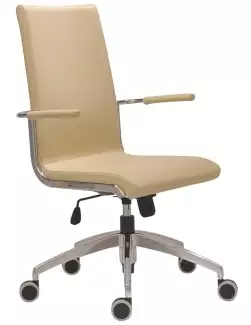 Celočalouněná pracovní židle s područkami a houpacím mechanismem Alex III