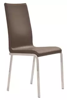Celočalouněná konferenční židle s chromovaným rámem Alex