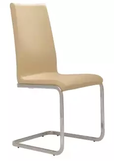 Celočalouněná konferenční židle s ližinovým chromovaným rámem Alex II
