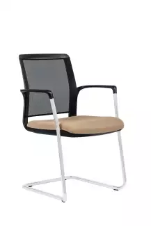 Jednací čalouněná židle s středně vysokým opěrákem Miroslava NET II