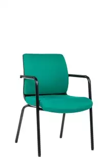 Jednací čalouněná židle se středně vysokým opěrákem Titan II