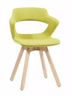 Moderní buková židle s područkami a volitelným čalouněním Aoki W