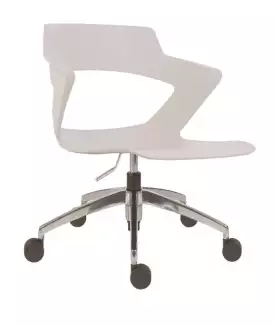 Moderní jednací židle s područkami a plastovým korpusem Aoki ALU