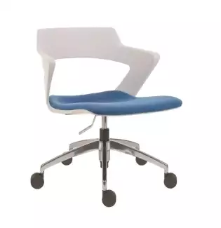 Moderní jednací židle s područkami a volitelným čalouněním Aoki II ALU