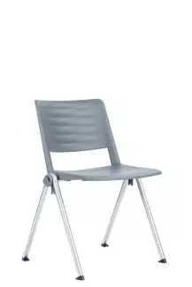 Konferenční židle pro multifunkční prostory s plastový sedákem Rave