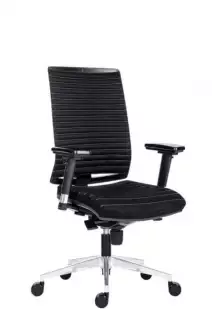 Kancelářská židle pro dlouhodobé sezení bez podhlavníku ALU
