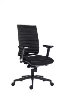 Kancelářská židle pro dlouhodobé sezení bez podhlavníku