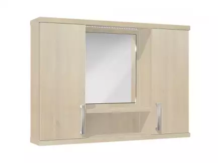 Elegantní zrcadlová koupelnová skříňka s LED osvětlením L11