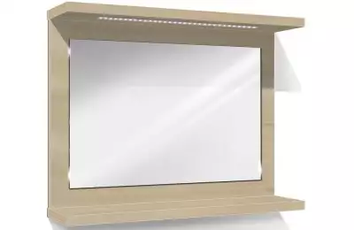 Levná závěsná zrcadlová koupelnová skříňka s LED osvětlením L12