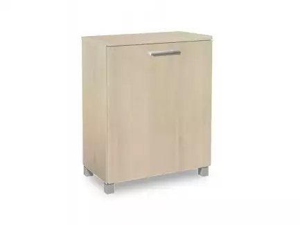 Levná skříňka do koupelny s výklopným košem na prádlo L19