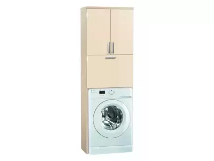 Zlevněná vysoká koupelnová skříňka nad pračku či WC L21