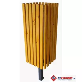 Elegantní odpadkový koš vhodný do parku na ocelové noze Jana