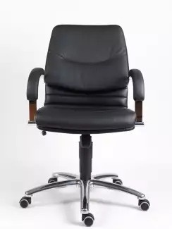 Kancelářské křeslo s nízkým opěrákem a čalouněnými područkami Orga