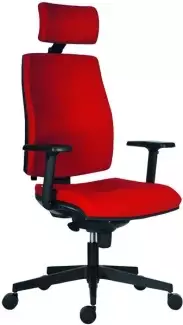 Moderní čalouněná kancelářská židle s podhlavníkem Armin