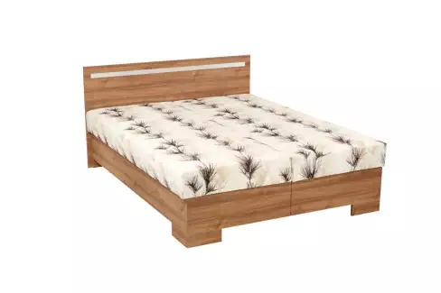 Moderní laminová postel s pevným lamelovým roštem Anežka