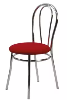 Chromová židle s čalouněným podsedákem Astrid Z055
