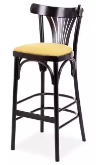 Masivní barová židle s čalouněným sedákem Dana
