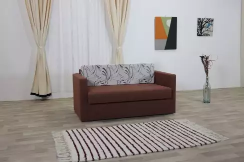 Malý rozkládací gauč s opěradlovým poštářem B2