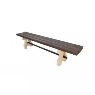 Masivní betonová lavička s dlouhou životností a smrkovým dřevem Petr
