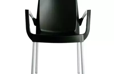 Jednoduchá, plastová, stohovatelná židle s područkami Bob
