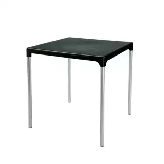 Plastový stůl s kovovou podnoží Bob