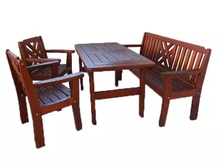 Dřevěný zahradní nábytek BRUNO - sestava