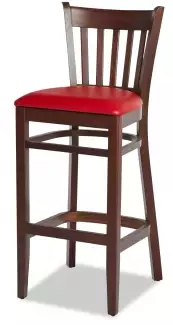 Masivní barová židle s čalouněným sedákem Vanda