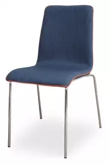 Kovová židle s čalouněným podsedákem Margit