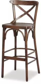 Celodřevěná masivní buková barová židle Cilka