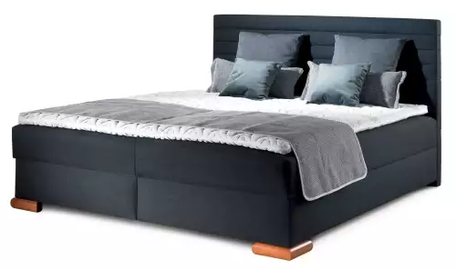 Manželské dvoulůžko boxspring s úložným prostorem Karel