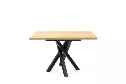 Zajímavý rozkládací jídelní stůl s kovovými nohami Dalibor A501
