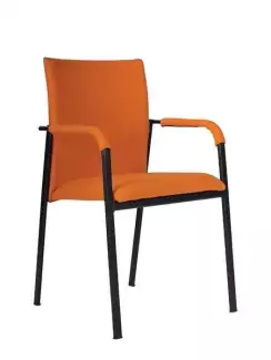 Konferenční židle s kvadratickým typem opěradla Dama