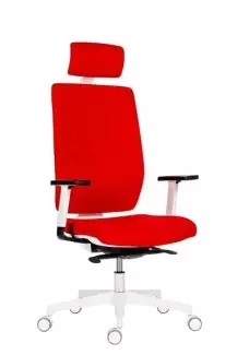 Kancelářská židle s extra vysokým opěrákem a podhlavníkem MAXI II