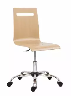 Otočná židle s velmi pevnou skořepinou z bukové překližky Elsi