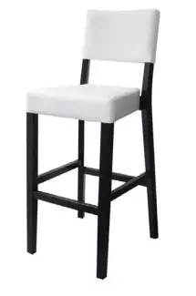 Vysoká barová židle s opěradlem Bára 381363