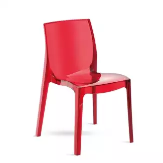 Stohovatelná transparentní židle Felix