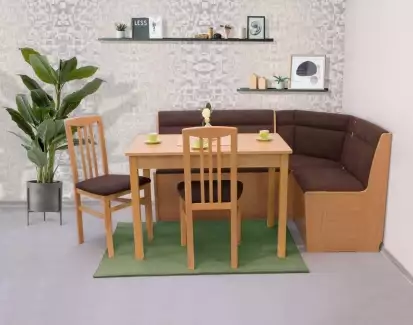 Flexibilní kuchyňská rohová lavice s velkými úložnými prostory