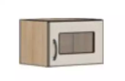 Horní skříňka do kuchyně s prosklenými dvířky výšky 30 cm - různé šířky, 18mm lamino - H303012